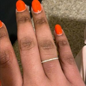 Diamond half eternity band ring